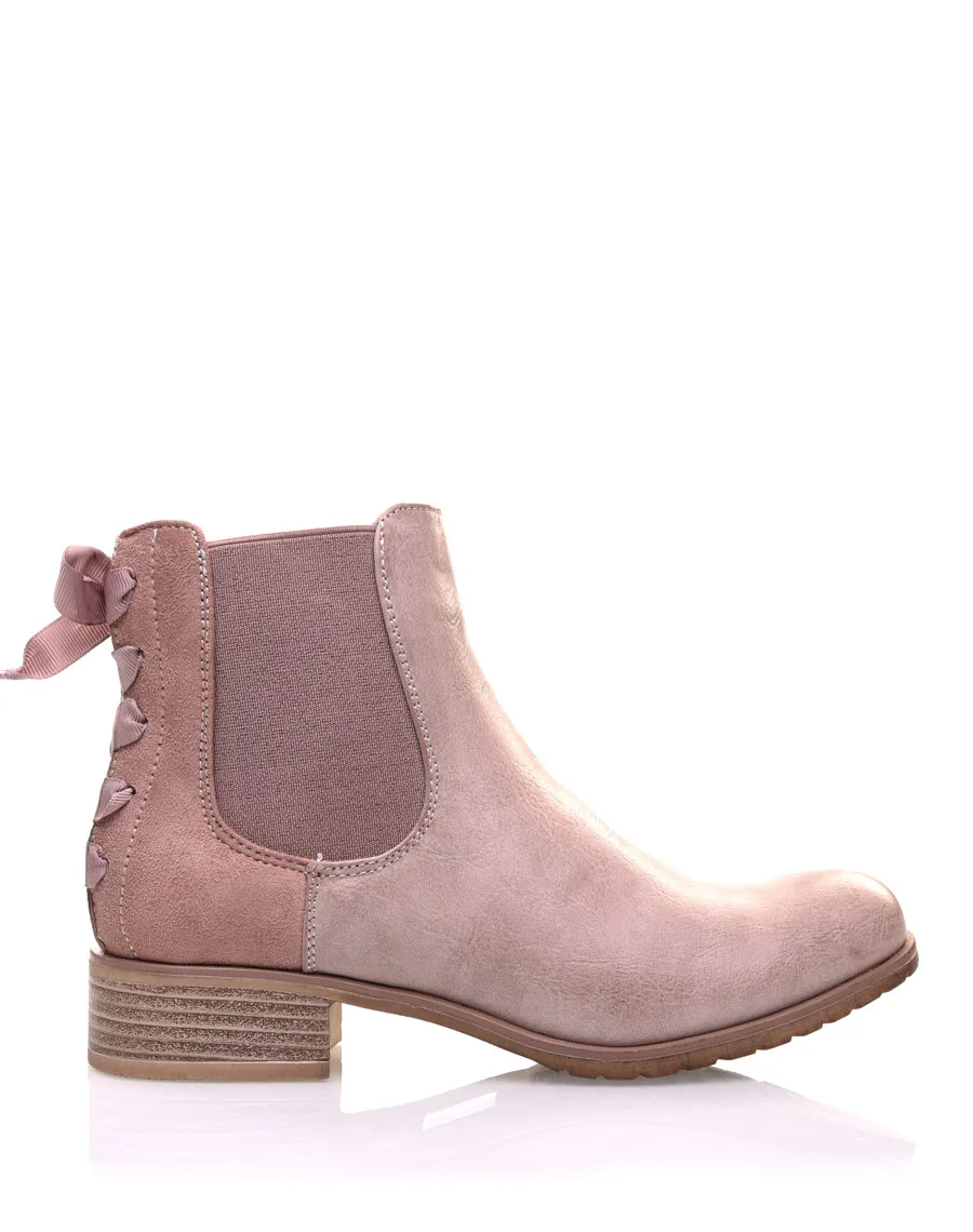 Chelsea Boots roses à nuds 